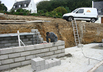 Réalisation des fondations à Geudertheim